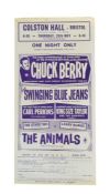 CHUCK BERRY - ORIGINAL FLYER FROM THE COLSTON HALL, BRISTOL