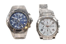 TWO VINTAGE CASIO & PULSAR WRISTWATCHES