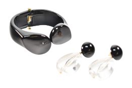 ANGELA CAPUTI BANGLE & ALEXANDRINE PARIS MATCHED EARRINGS