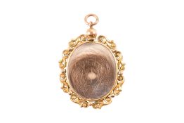 9CT GOLD HAIR LOCKET PENDANT