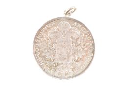 1780 MARIA THERESA SILVER COIN PENDANT