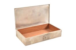 1950S HALLMARKED SILVER OMEGA WATCH BOX