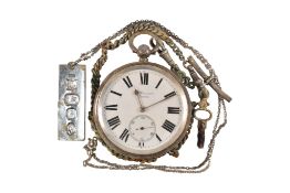 SILVER POCKET WATCH & HALLMARKED SILVER INGOT PENDANT