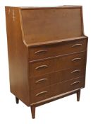 JENTIQUE FURNITURE- MID CENTURY TEAK WOOD BUREAU DESK