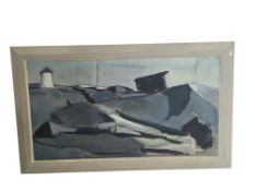 M KJELLMAN (SWEDISH 20TH CENTURY) MID CENTURY OIL ON CANVAS PAINTING