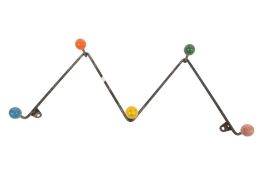 MID CENTURY 1970S ATOMIC WIRE COAT RACK