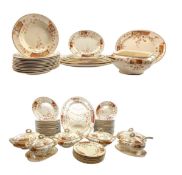 THOMAS FURNIVAL & SONS - EXTENSIVE 19TH CENTURY HAND PAINTED SULTAN DINNER SERVICE