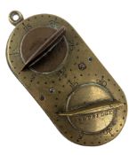 G. & J. W HAWKLEY - 19TH CENTURY VICTORIAN BRASS HUNTING GAME COUNTER