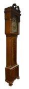 THOMAS NEVITT OF BRISTOL - 18TH CENTURY MAHOGANY CASED & MOON FACE LONG CASE CLOCK