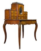 FRENCH LOUIS PHILIPPE 19TH CENTURY WALNUT & INLAID BONHEUR-DU-JOUR DESK