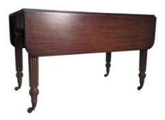 EARLY 19TH CENTURY MAHOGANY EXTENDING CONCERTINA DINING TABLE