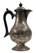 19TH CENTURY VICTORIAN HALLMARKED SILVER COFFEE POT