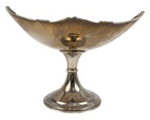 20TH CENTURY GEORGE V HALLMARKED SILVER FOOTED BON BON DISH