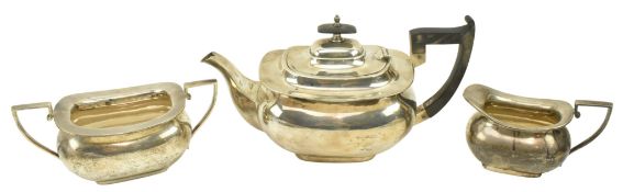 20TH CENTURY GEORGE V HALLMARKED SILVER TEA SERVICE