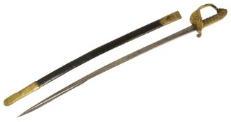 19TH CENTURY VICTORIAN 1827 PATTERN NAVAL SWORD