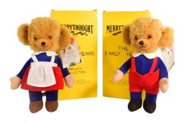 TEDDY BEARS - MERRYTHOUGHT MR & MRS TWISTY CHEEKY