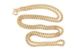 ITALIAN 18CT GOLD CURB LINK NECKLACE CHAIN