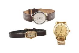 THREE WRISTWATCHES INCLUDING ETERNA, ROTARY & SKAGEN