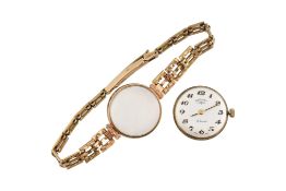 HALLMARKED 9CT GOLD ROTARY LADIES WRISTWATCH