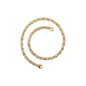 HALLMARKED 9CT GOLD FANCY LINK CHAIN NECKLACE