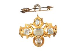 TWO 19TH CENTURY BROOCH PINS AF