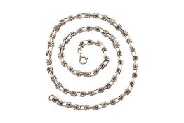 FANCY LINK STERLING SILVER NECKLACE CHAIN