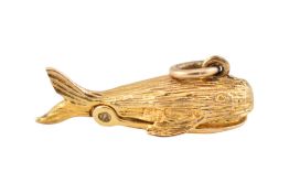 HALLMARKED 9CT GOLD JOANA & THE WHALE PENDANT CHARM