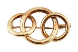 RETRO 14CT GOLD BROOCH PIN