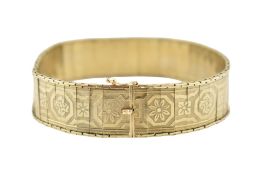 14CT GOLD PANEL BRACELET