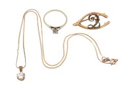 ASSORTMET OF 9CT GOLD JEWELLERY
