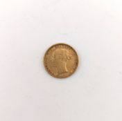 1884 QUEEN VICTORIA YOUNG HEAD GOLD SOVEREIGN