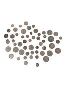 COLLECTION OF BRITISH .500 SILVER CIRCULATED COINS