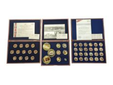 WINDSOR MINT - THREE COMMEMORATIVE COIN SETS