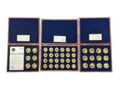 WINDSOR MINT - THREE COMMEMORATIVE COIN SETS