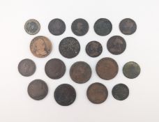 COLLECTION OF BRITISH & FOREIGN COPPER & BRONZE COINS