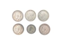 SMALL COLLECTION OF BRITISH SILVER CIRCULATED COINS