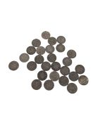 COLLECTION OF BRITISH CIRCULATED SILVER HALF CROWNS