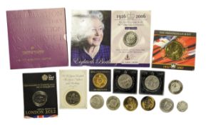 COLLECTION OF 20TH CENTURY COMMEMORATIVE COINS & TOKENS