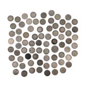 COLLECTION OF 20TH CENTURY SILVER THREEPENCE COINS