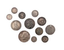 COLLECTION OF CIRCULATED FOREIGN SILVER COINS