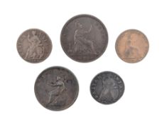 COLLECTION OF BRITISH CIRCULATED COPPER COINS