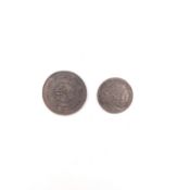 TWO 1811 BRISTOL PROVINCIAL CONDER TOKENS