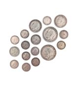 COLLECTION OF KING GEORGE V CIRCULATED SILVER COINS
