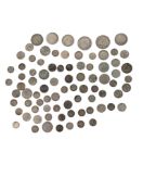 COLLECTION OF BRITISH .500 SILVER CIRCULATED COINS