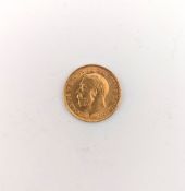 1913 GEORGE V 22CT GOLD HALF SOVEREIGN COIN