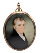 JAMES THOMAS BARBER BEAUMONT (1774-1841) - EARLY 19TH CENTURY IVORY PORTRAIT MINIATURE