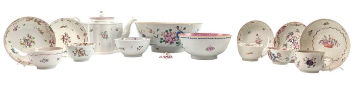 COLLECTION OF CHINESE EXPORTS 18TH CENTURY HAND PAINTED PORCELAIN