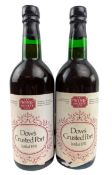 TWO BOTTLES OF DOW'S CRUSTED PORT BOTTLED 1974 THE WINE SOCIETY