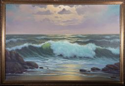 UNKNOWN CONTEMPORARY - UNTITLED OIL ON CANVAS PAINTING