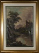 W. COLLINS (LATE 19TH / EARLY 20TH CENTURY) - UNTITLED OIL ON CANVAS PAINTING